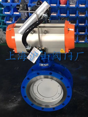 D643H-16C氣動(dòng)法蘭式金屬硬密封蝶閥實(shí)拍
